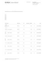 Datasheet for Gira 111529, EAN: 4010337084358