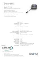 Datasheet for Benq 5A.F7V28.BP2, EAN: 4718755087479