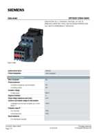 Datasheet for Siemens 3RT20251DB443MA0, EAN: 4011209901322