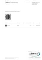 Datasheet for Gira 0666600, EAN: 4010337021810
