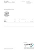Datenblatt zu Gira 003202, EAN: 4010337034599
