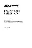 Datenblatt zu Gigabyte 6NE283Z91DR000AAD1, EAN: 4719331853556