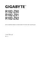 Datasheet for Gigabyte 6NR182Z91MR-00, EAN: 4719331191184