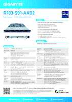 Datasheet for Gigabyte 6NR183S91DR000ABD2