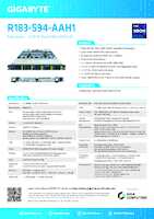 Datasheet for Gigabyte 6NR183S94DR000AAH1