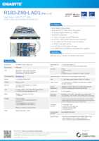 Datasheet for Gigabyte 6NR183Z90DR000LAD1, EAN: 4719331858698
