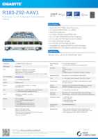 Datasheet for Gigabyte 6NR183Z92DR000AAV1, EAN: 4719331854805