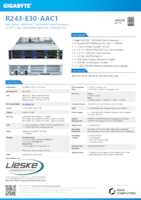 Datasheet for Gigabyte 6NR243E30DR000AAC1, EAN: 4719331859305