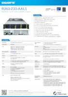 Datasheet for Gigabyte 6NR263Z33DR000AAL1, EAN: 4719331854553