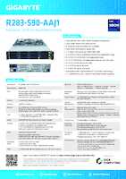 Datasheet for Gigabyte 6NR283S90DR000AAJ1, EAN: 4719331855277