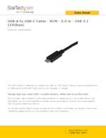 Datasheet for Startech.com USB31AC50CM, EAN: 0065030867016