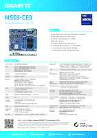 Datasheet for Gigabyte 9MS03CE0MR-000, EAN: 4719331849597