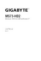 Datasheet for Gigabyte 9MS73HB2MR-000, EAN: 4719331851316
