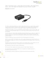 Datasheet for Startech.com US1GA30SFP, EAN: 0065030871969