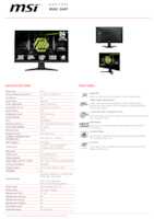 Datasheet for MSI 9S6-3BC41H-001, EAN: 4711377277037