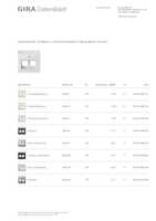 Datasheet for Gira 264003, EAN: 4010337460138