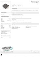 Datasheet for Kensington 56148, EAN: 0085896561484