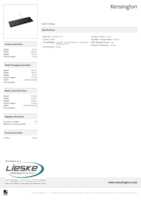 Datasheet for Kensington 1500109BE