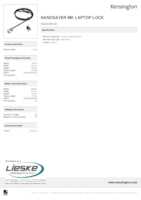 Datasheet for Kensington K64445EUM, EAN: 5028252597937