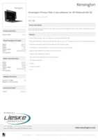 Datasheet for Kensington 627188, EAN: 4049793064291