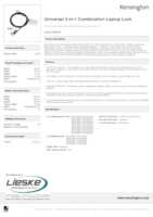 Datasheet for Kensington K62316WW, EAN: 0085896623168