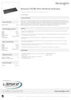 Datasheet for Kensington K72344WW, EAN: 5028252604086