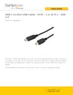 Datasheet for Startech.com USB2CMB2M, EAN: 0065030871303