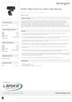 Datasheet for Kensington K80251WW, EAN: 0085896802518
