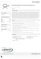 Datasheet for Kensington K65022L, EAN: 0085896650225