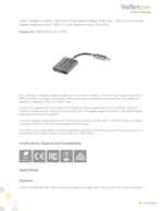 Datasheet for Startech.com USBC-AUDIO-SPLITTER, EAN: 0065030897594