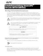Datenblatt zu APC SRT012, EAN: 0731304323983