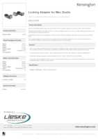 Datasheet for Kensington K65101WW, EAN: 0085896651017