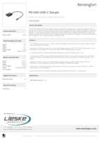 Datasheet for Kensington K39100WW