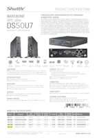 Datasheet for Shuttle DS50U7, EAN: 0887993006178