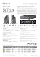 Datasheet for Shuttle DS50U3, EAN: 0887993006192
