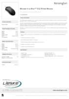 Datasheet for Kensington K72480WW, EAN: 0085896724803