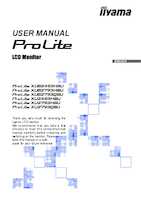 Datasheet for Iiyama XUB2793HSU-B6, EAN: 4948570123063