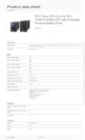 Datasheet for APC SRV1KIL-E, EAN: 0731304450931