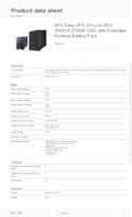 Datasheet for APC SRV3KIL-E, EAN: 0731304450955