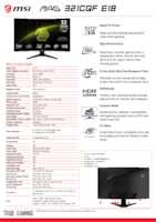 Datasheet for MSI 9S6-3DE04T-002, EAN: 4711377320337