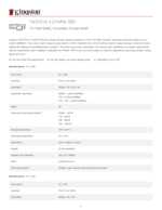 Datasheet for Kingston SNV3S/2000G, EAN: 0740617344783