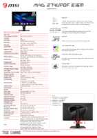 Datasheet for MSI 9S6-3CF09H-012, EAN: 4711377299022