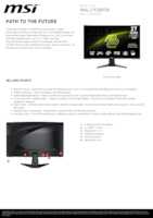 Datenblatt zu MSI 9S6-3CD91M-023, EAN: 4711377179898