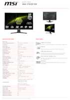 Datasheet for MSI 9S6-3CE91H-002, EAN: 4711377289580