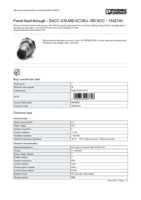 Datasheet for Phoenix Contact 1542745, EAN: 4046356097758