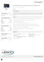Datasheet for Kensington 628907, EAN: 4049793084510