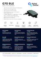 Datasheet for DIGITAL MATTER G70-4G-BLE