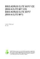 Datasheet for Gigabyte B850 A ELITE WF7, EAN: 4719331866105