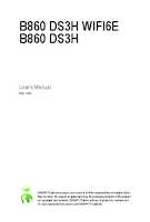 Datenblatt zu Gigabyte B860 DS3H, EAN: 4719331868178