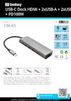 Datasheet for Sandberg 136-65, EAN: 5705730136658